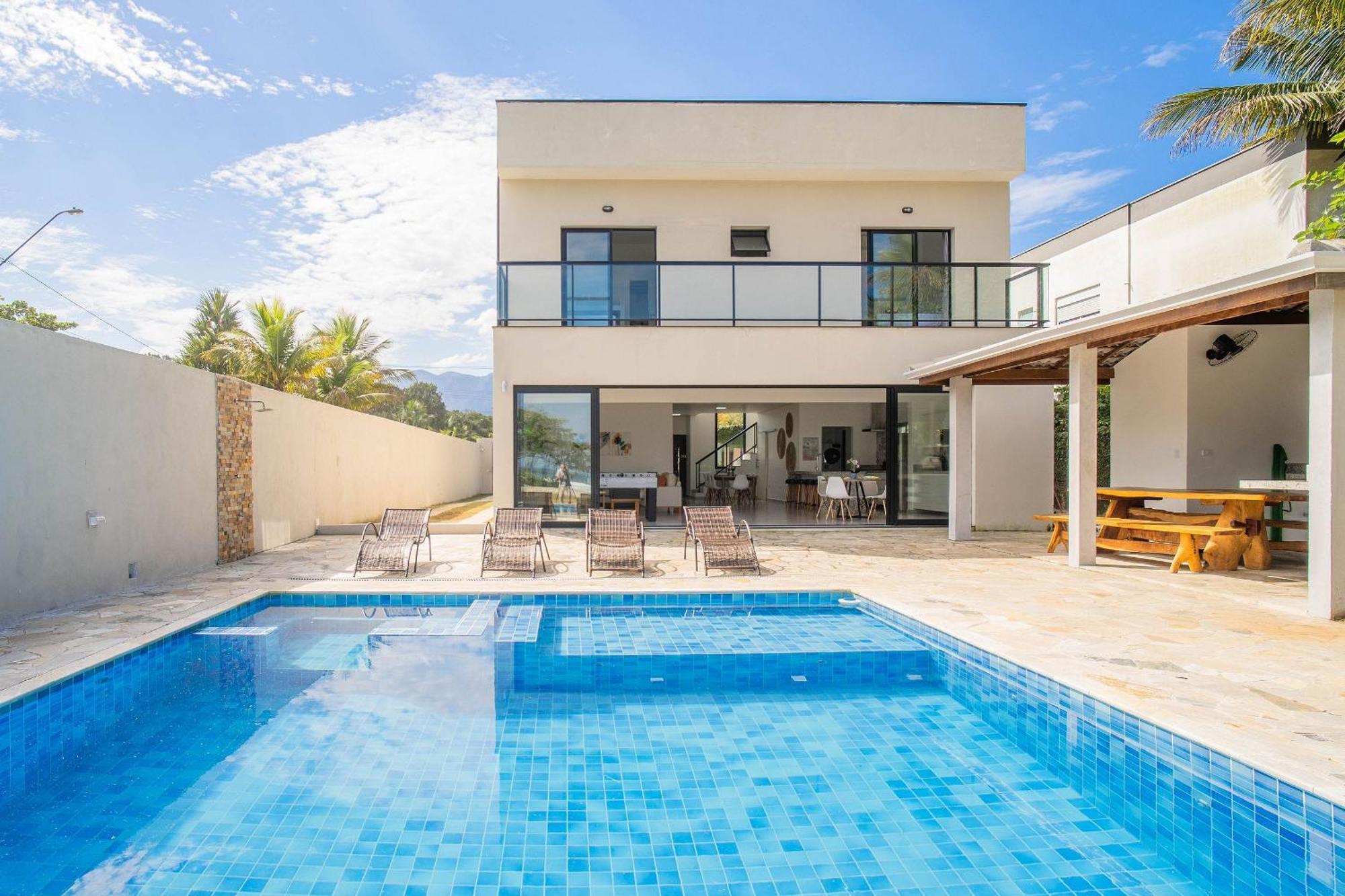 Paraiso Pe Na Areia Em Boraceia - Desfrute Da Conveniencia De Ter A Praia No Seu Quintal Villa Sao Sebastiao  Exterior foto