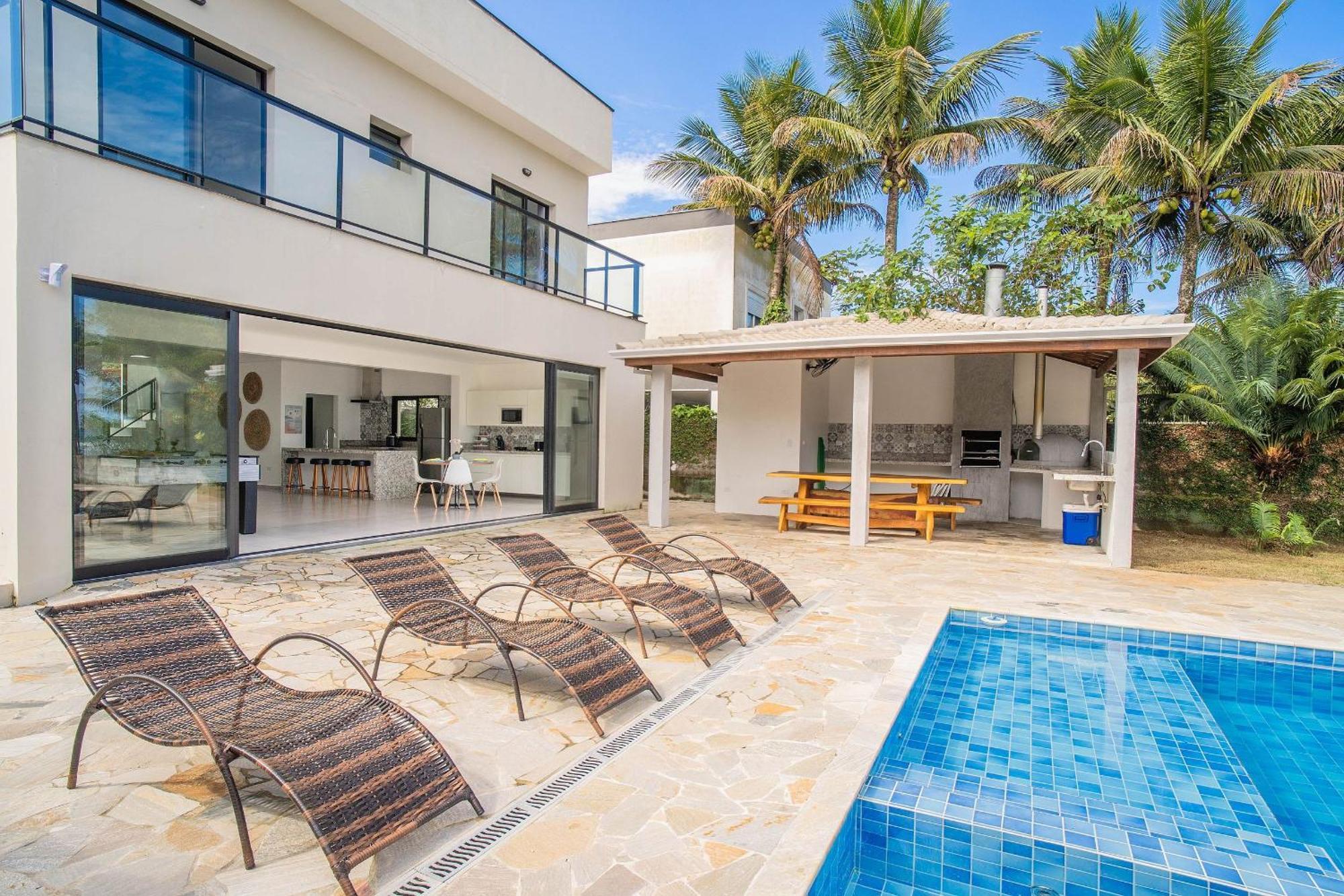 Paraiso Pe Na Areia Em Boraceia - Desfrute Da Conveniencia De Ter A Praia No Seu Quintal Villa Sao Sebastiao  Exterior foto