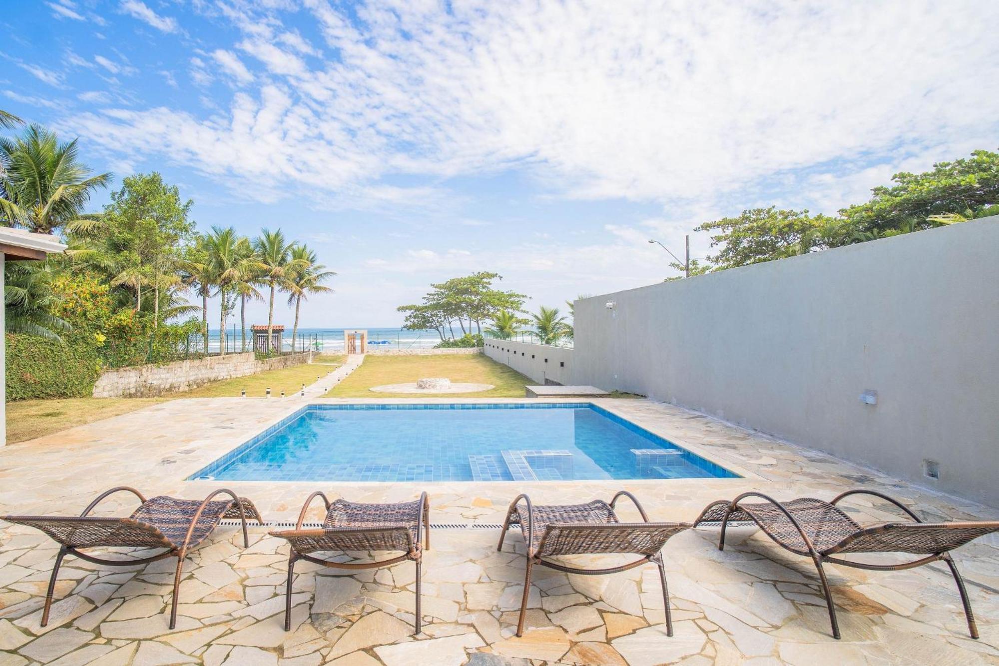 Paraiso Pe Na Areia Em Boraceia - Desfrute Da Conveniencia De Ter A Praia No Seu Quintal Villa Sao Sebastiao  Exterior foto