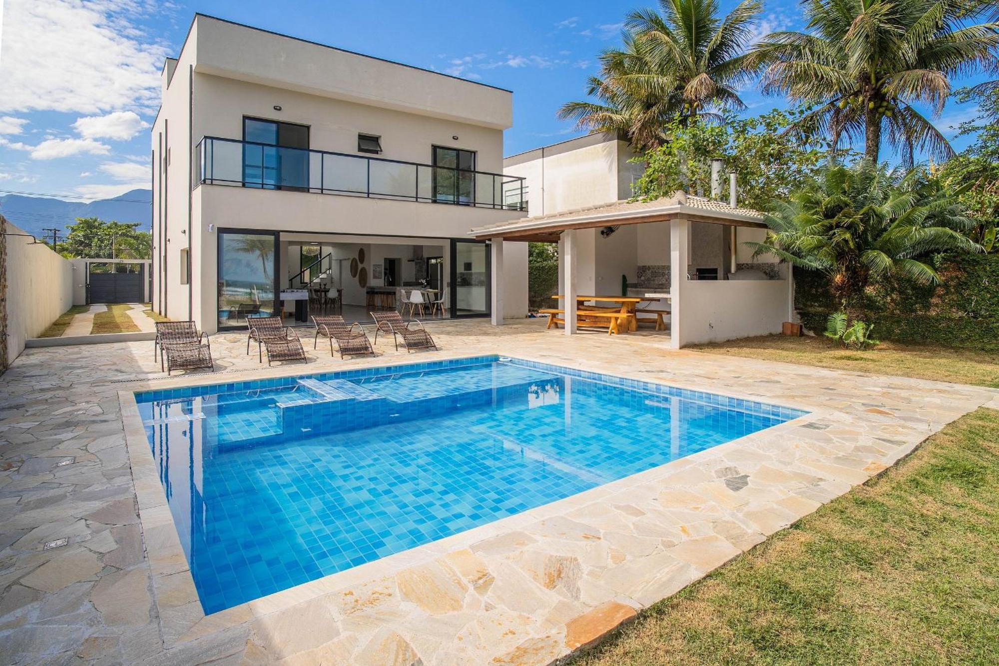 Paraiso Pe Na Areia Em Boraceia - Desfrute Da Conveniencia De Ter A Praia No Seu Quintal Villa Sao Sebastiao  Exterior foto